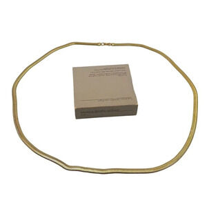 Avon 1986 Luxurious Lengths Necklace Omega Gold Tone 34"